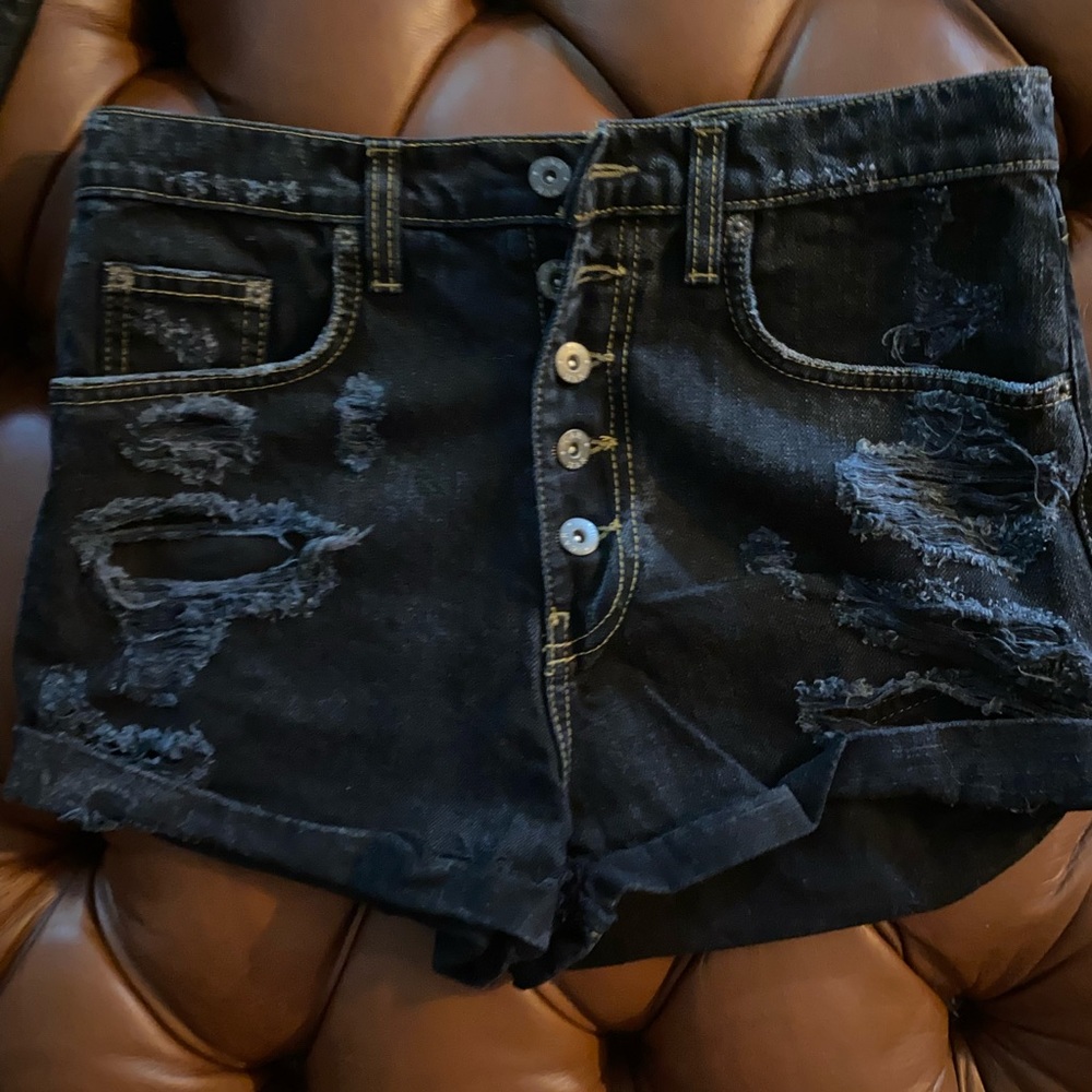 Carmar LF Boutique black denim shorts